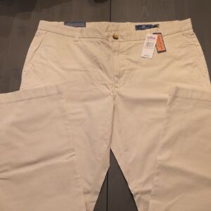 Vineyard Vines Men's Stretch Breaker Pant (Stone Color) 40x32